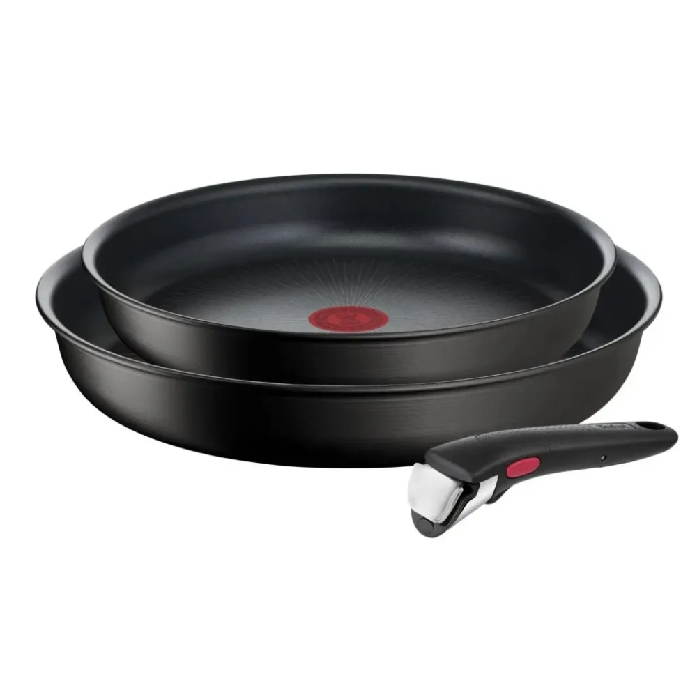 Tefal Set med stekpannor INGENIO UNLIMITED L7639032, set i 3, träkol, aluminium