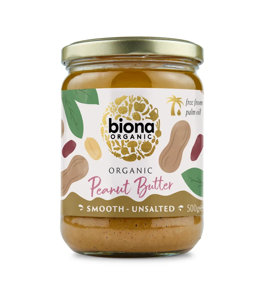 Jordnötssmör, smooth, osaltad, 500 g