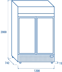 Displaykyl, Cool Head TKG 1000S, 967 L