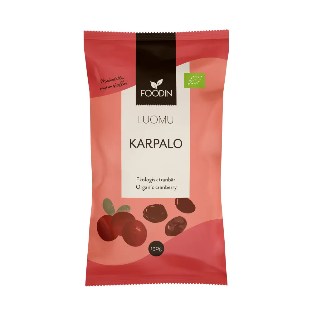 Torkade tranbär, 130 g
