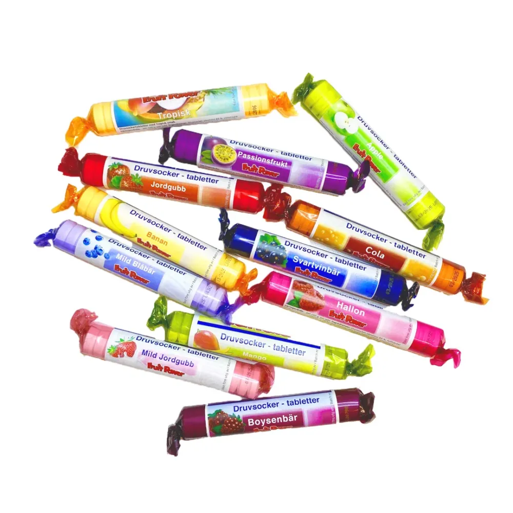 Druvsocker FruitPower Jordgubb 5-pack