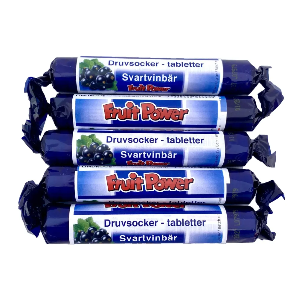 Druvsocker FruitPower Svarta vinbär 5-pack