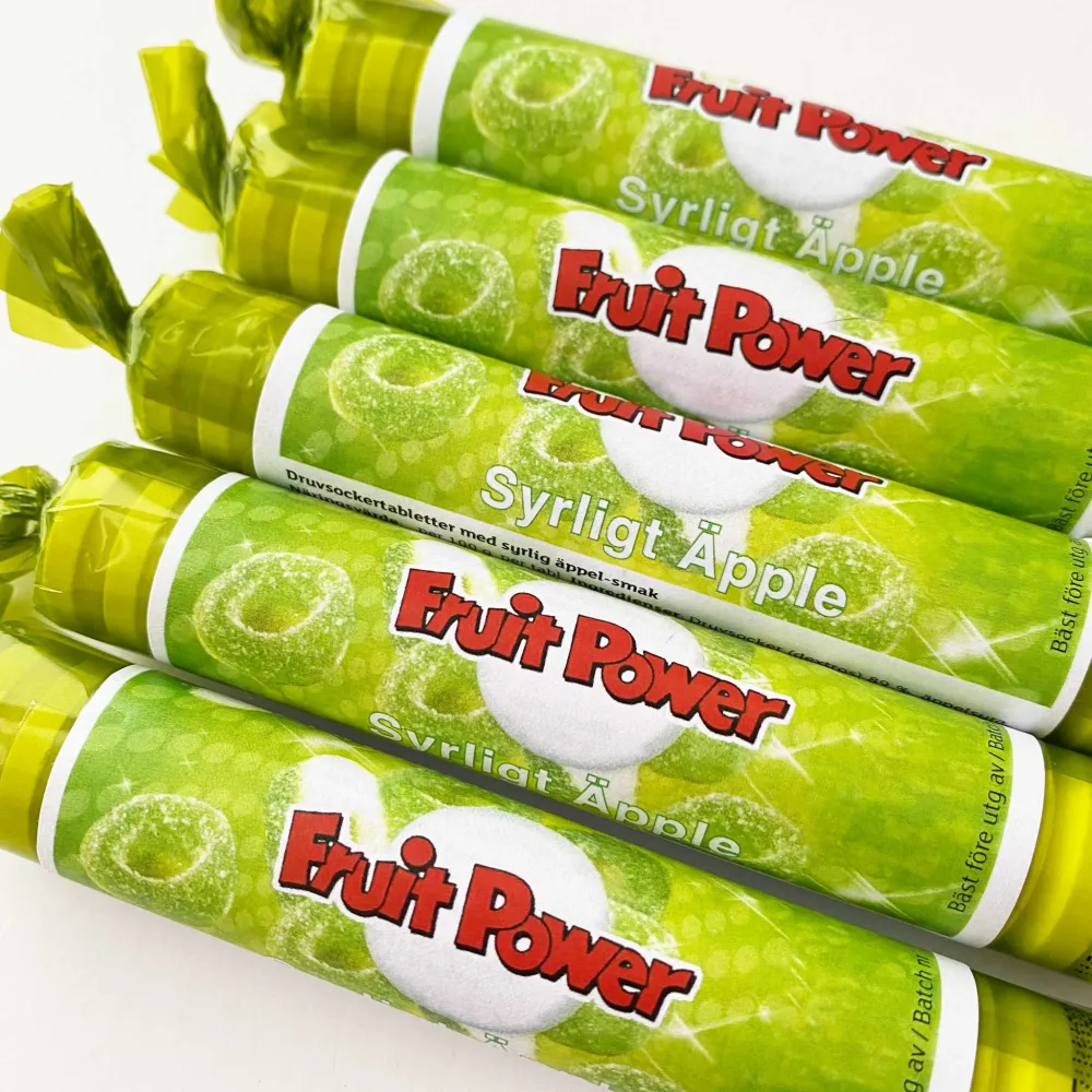 Druvsocker FruitPower Syrligt Äpple 5-pack
