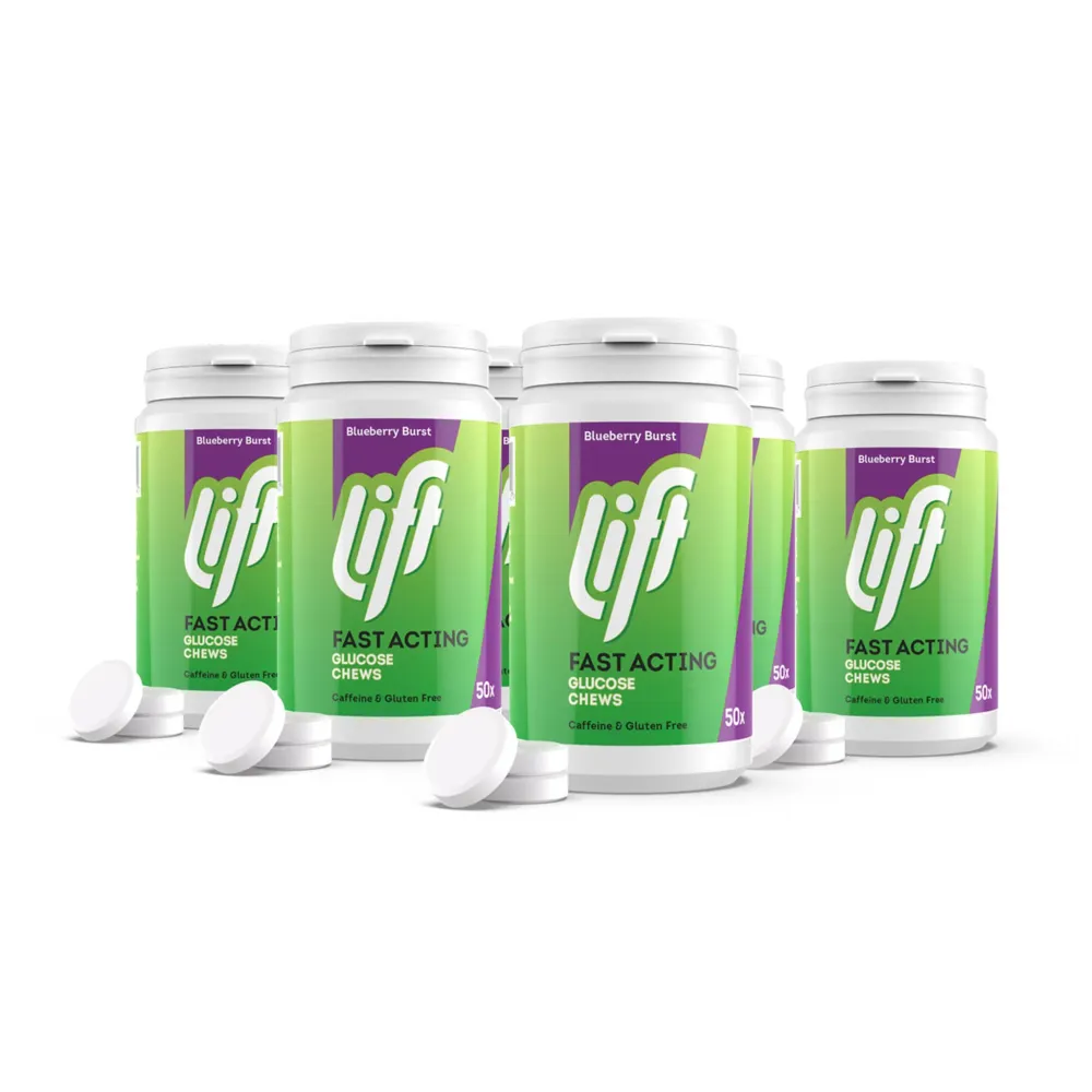 Druvsocker LIFT Blåbär REFILL 6-pack