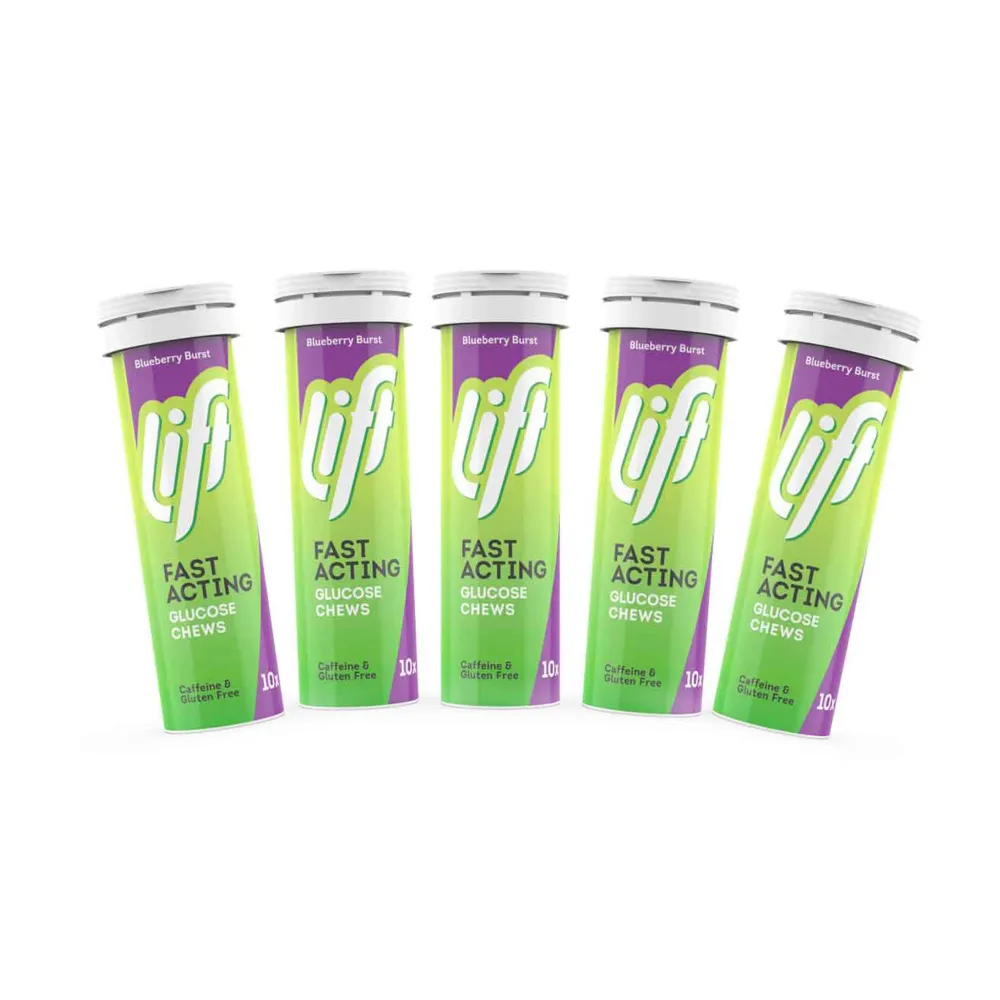 Druvsocker LIFT Blåbär REFILL 6-pack