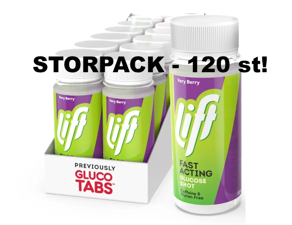 Druvsocker LIFT GlucoShot Bär - 120 st