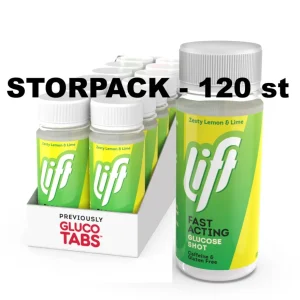 Druvsocker LIFT GlucoShot Citron-Lime 120-pack