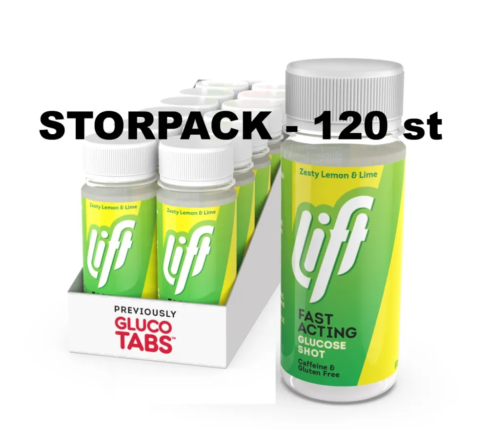 Druvsocker LIFT GlucoShot Citron-Lime 120-pack