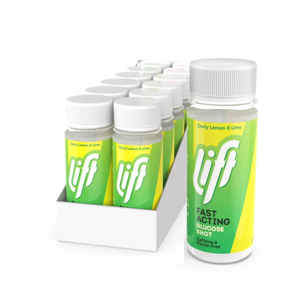 Druvsocker LIFT GlucoShot Citron-Lime 12-pack