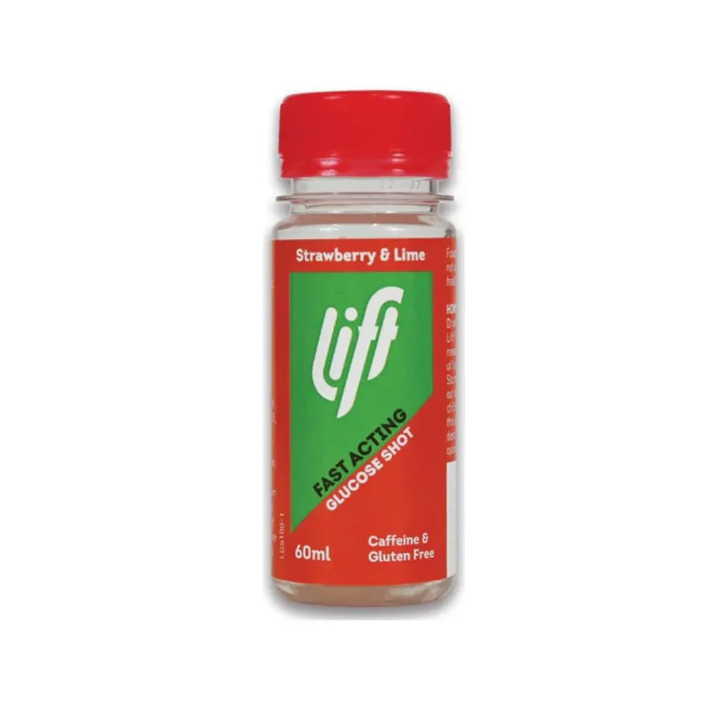 Druvsocker LIFT GlucoShot Jordgubb-Lime 12-pack