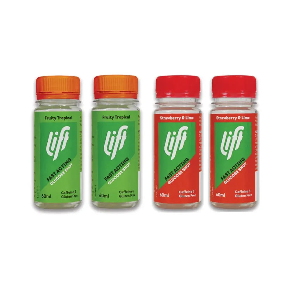 Druvsocker LIFT GlucoShot Jordgubb-Lime 12-pack