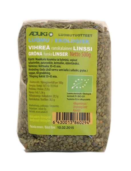 Gröna franska linser, 500 g