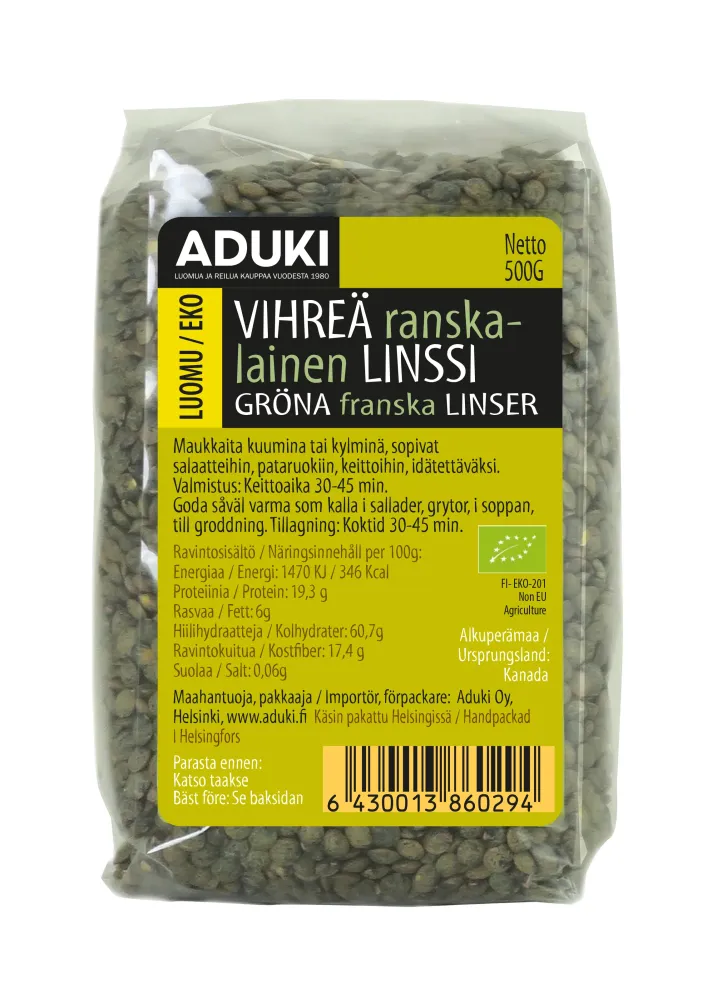Gröna franska linser, 500 g