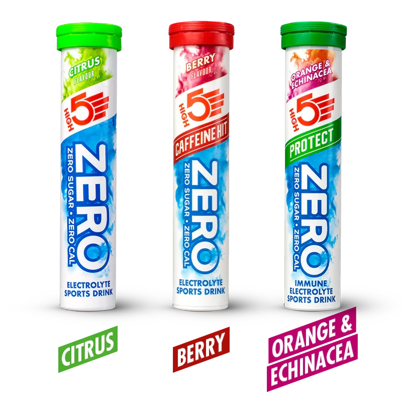 3x20 Pack High5 ZERO VARIETY PACK Röda frukter Koffein/Citron/Orange Pastiller
