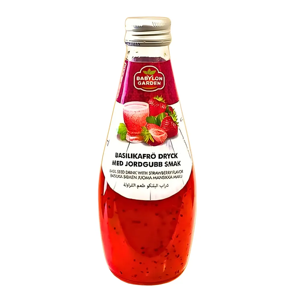 Babylon Garden Basil Drink Jordgubbar 290ml