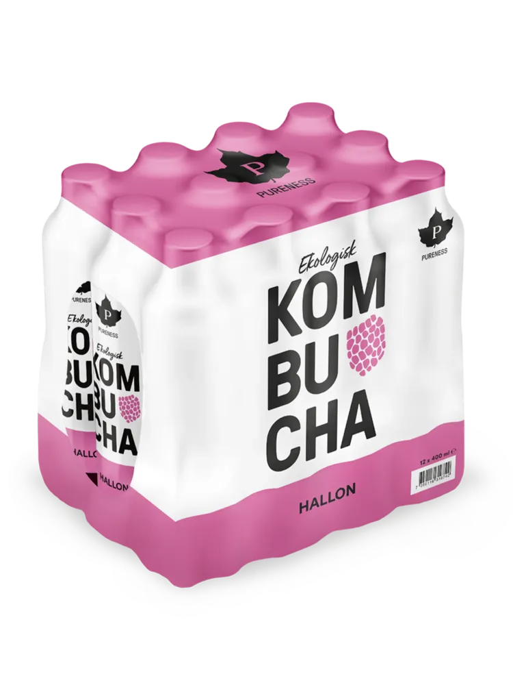 Ekologisk Kombucha Hallon 400 ml x 12st