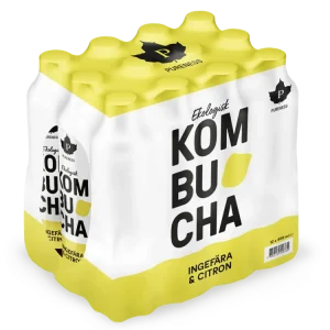 Ekologisk Kombucha Ingefära & Citron 400 ml x 12st