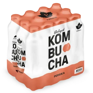 Ekologisk Kombucha Persika 400 ml x 12st