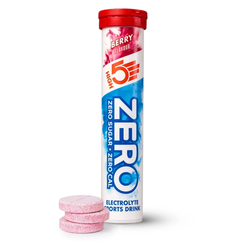 Elektrolyt vätsketabletter High5 ZERO (x20) Frukt Röd