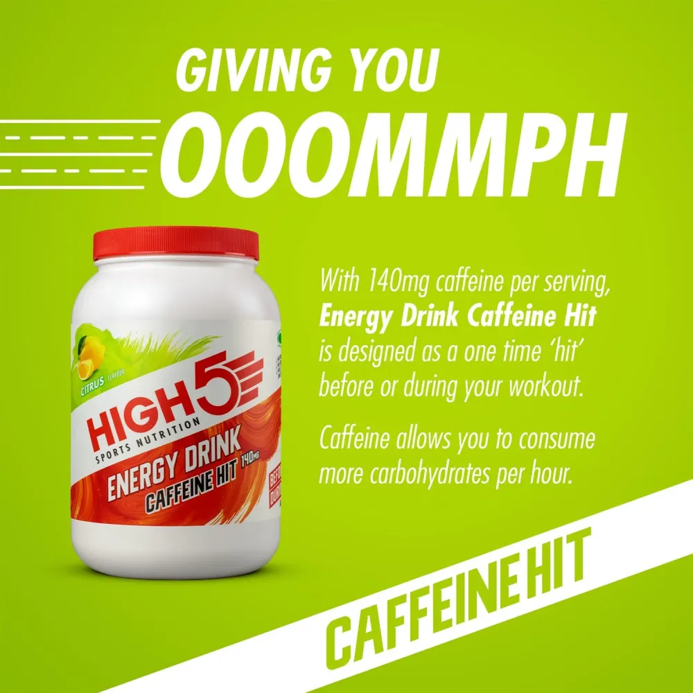 Energidryck High5 ENERGY DRINK CAFFEINE HIT (1,4 kg) Lemon