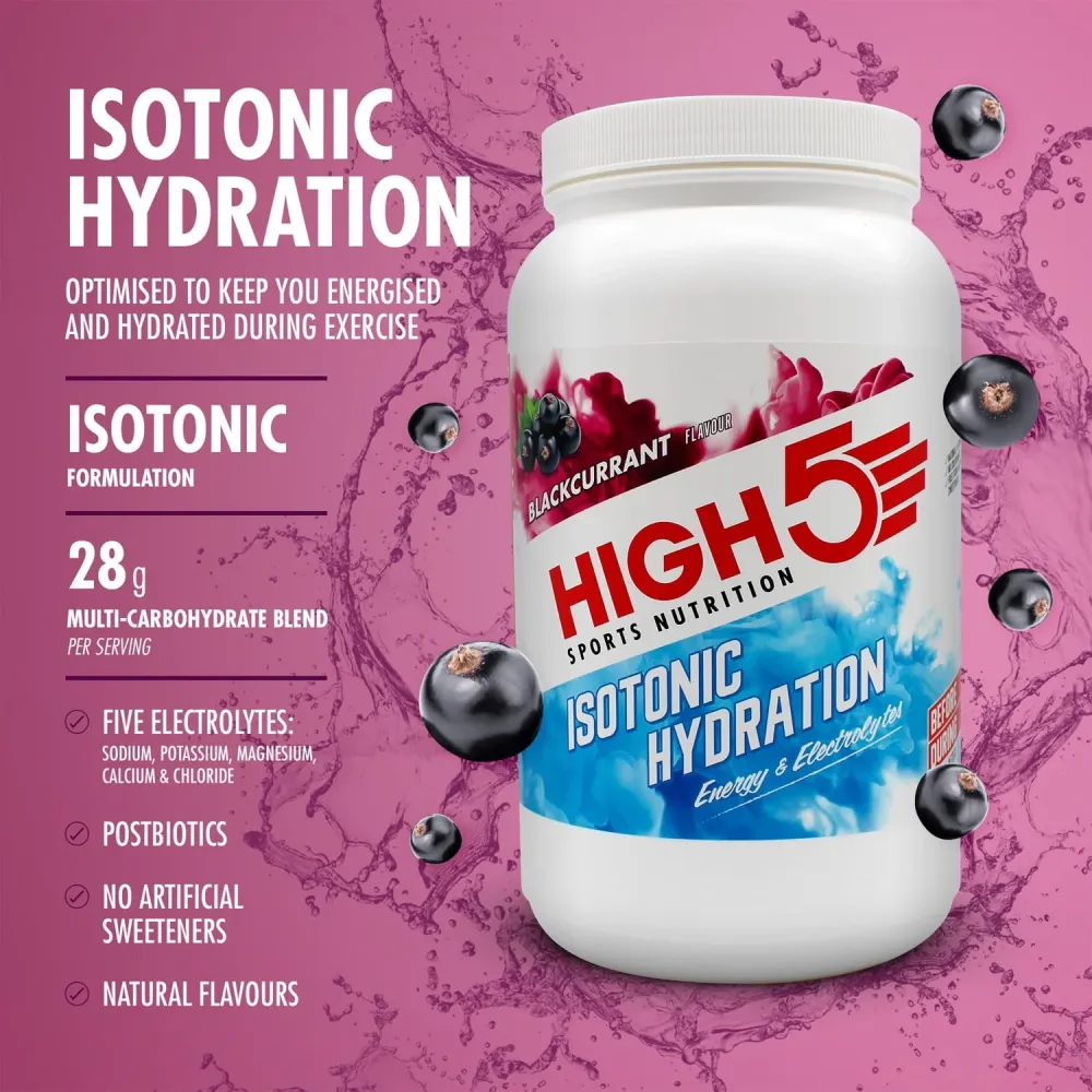 Energidryck High5 ISOTONIC (1,23 kg) Svartvinbär