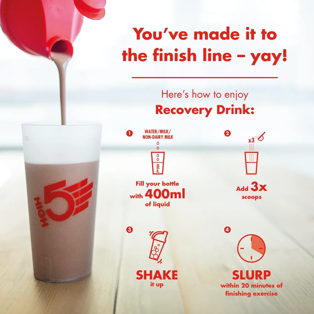 High5 RECOVERY DRINK (1,6 kg) Chokladmilkshake