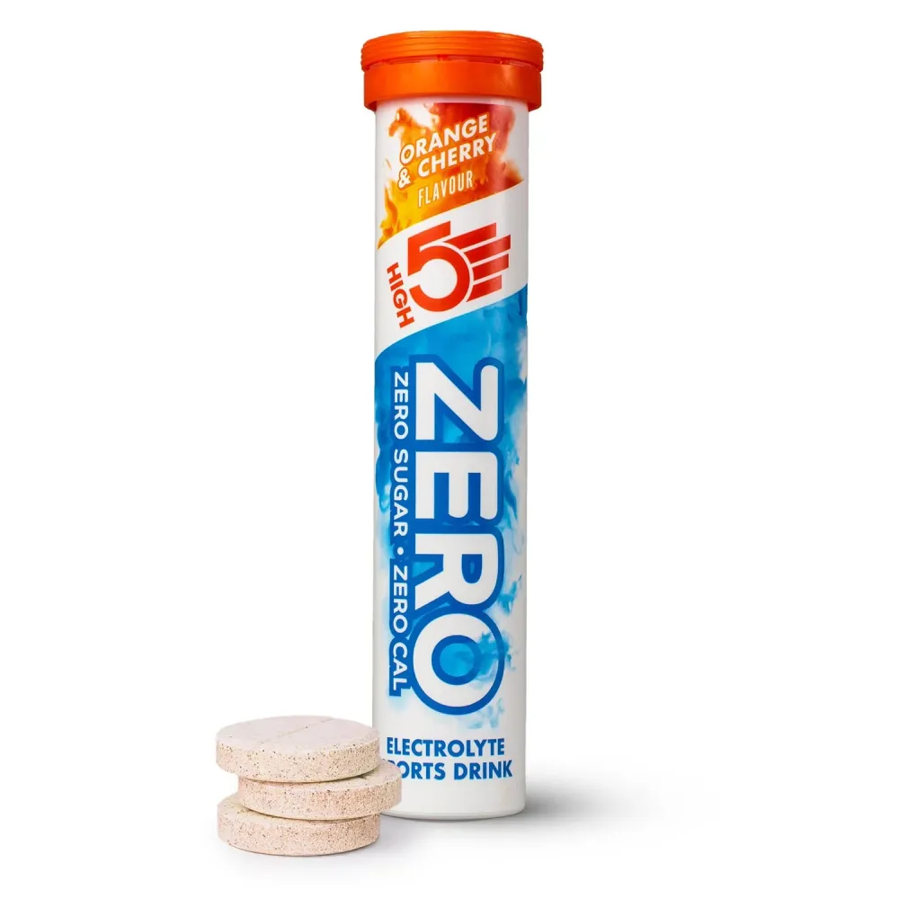 High5 ZERO Elektrolyt Hydreringstabletter (x20) Orange och körsbär