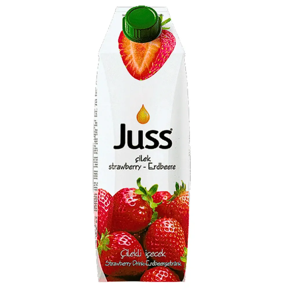 JUSS Juice Jordgubbar 1L – Fruktig och uppfriskande jordgubbssmak