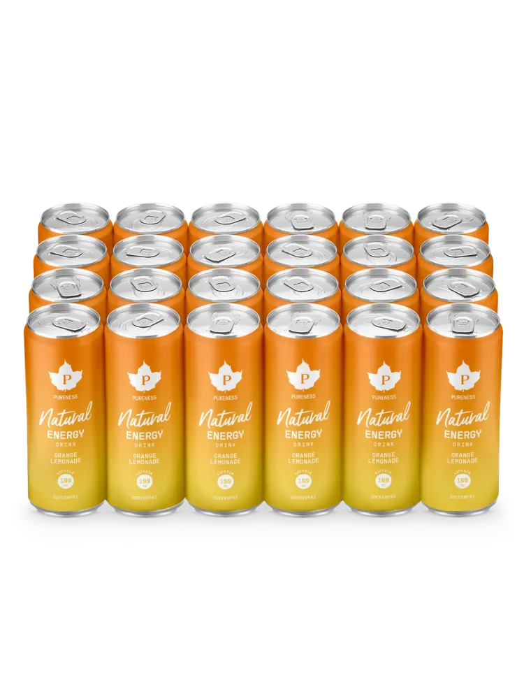 Natural Energy Drink Orange Lemonade - 330 ml x 24st