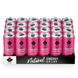 Natural Energy Drink Raspberry - 330 ml x 24st