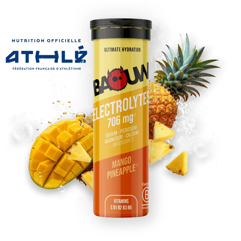BAOUW Energidryck (Tube med 10 tabletter) Mango/Ananas