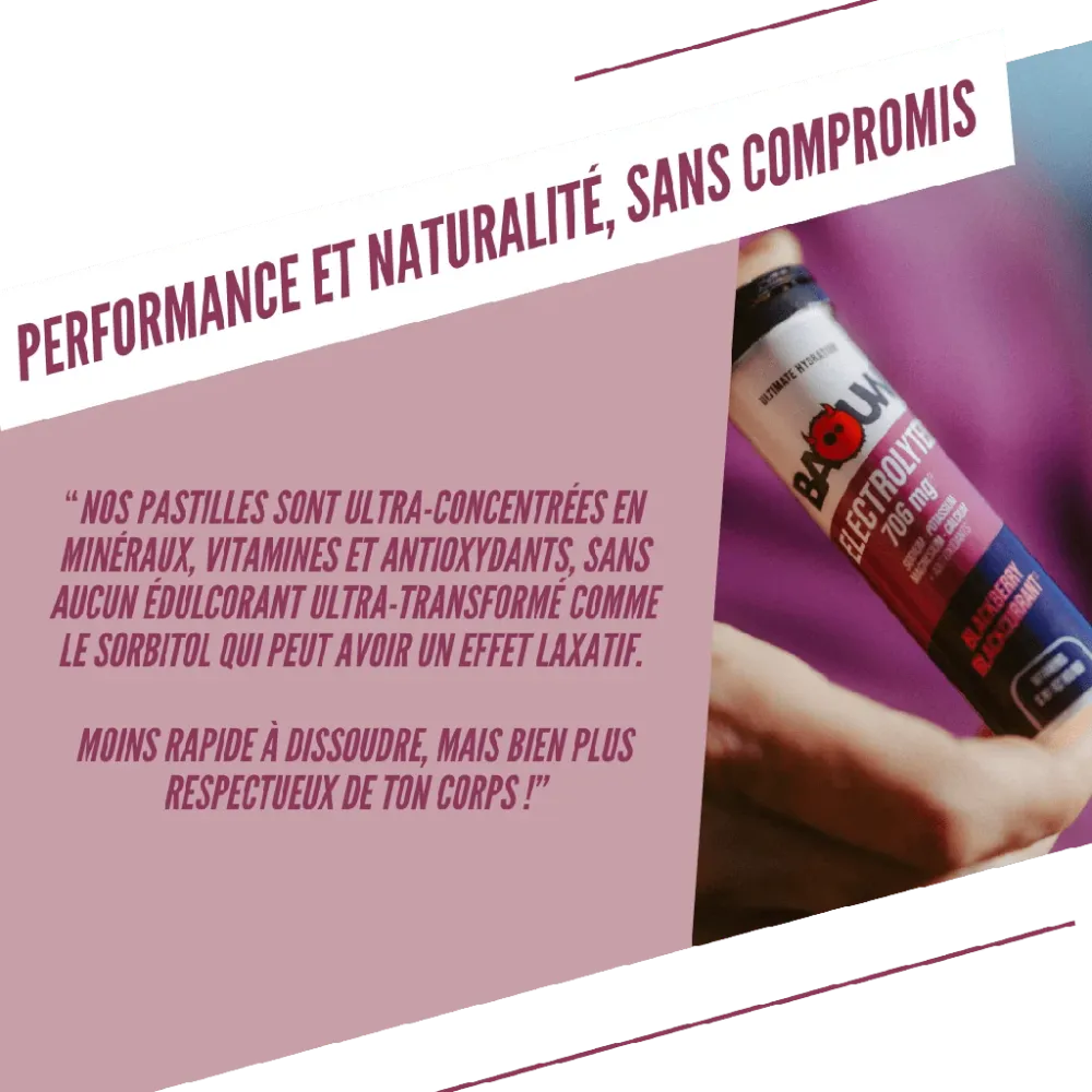 BAOUW Energy Drink (Tube med 10 tabletter) Björnbär/Cassis