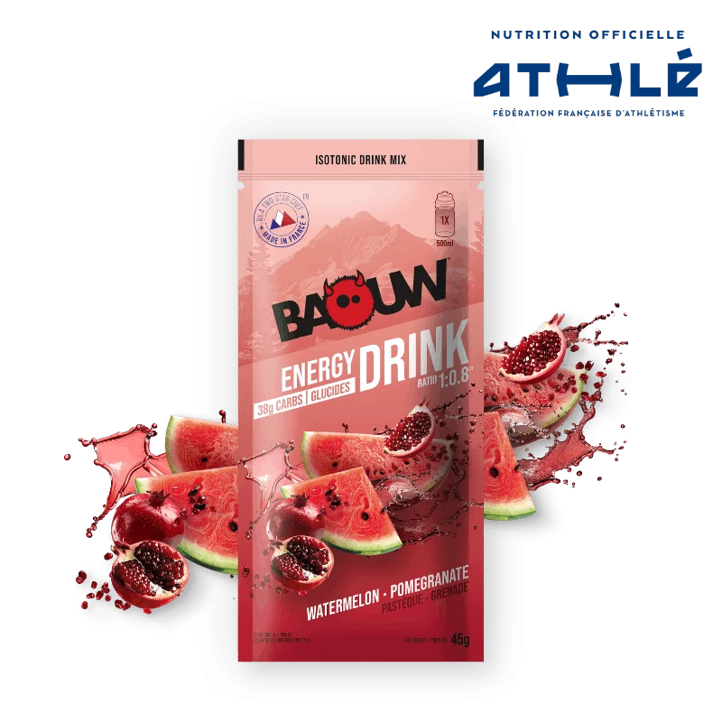 BAOUW ISOTONIC Energidryck (45g) Vattenmelon/Pomegranat