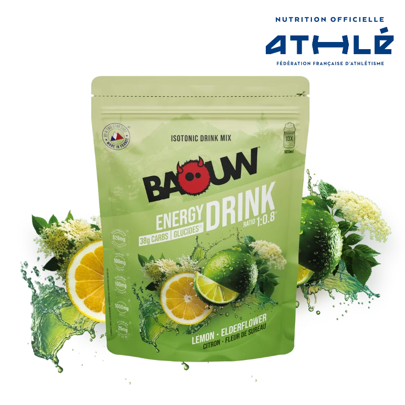 BAOUW ISOTONIC Energidryck (585g) Limefrukt/Elderblomma
