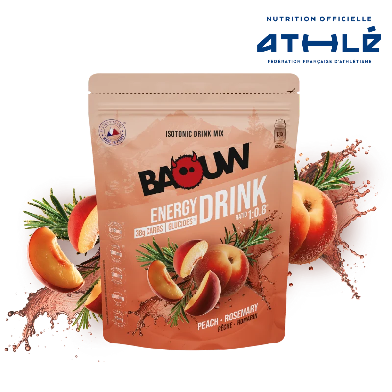 BAOUW ISOTONIC Energidryck (585g) Persika Rosmarin