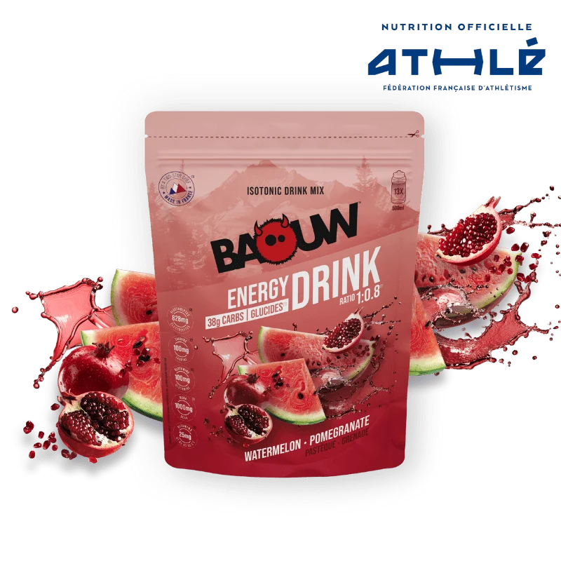 BAOUW ISOTONIC Energidryck (585g) Vattenmelon/Pomegranat