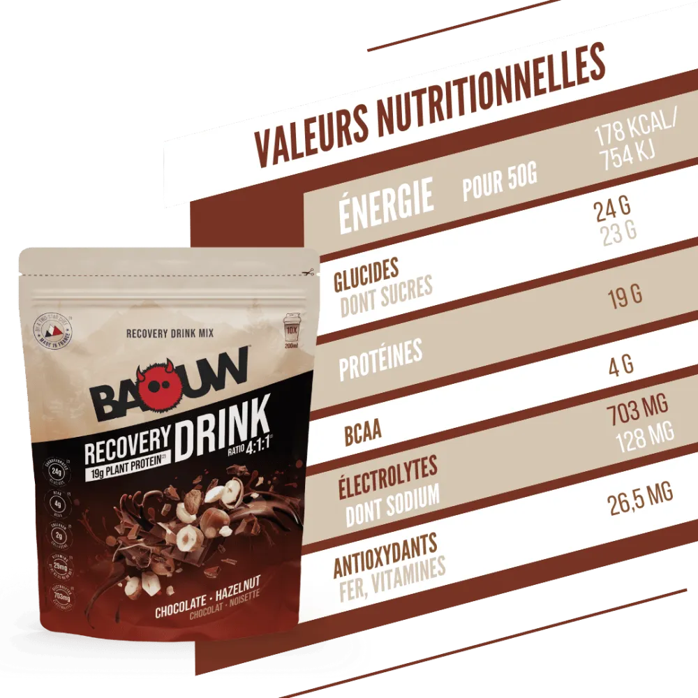 BAOUW RECOVERY Drink (500g) Choklad Hasselnöt