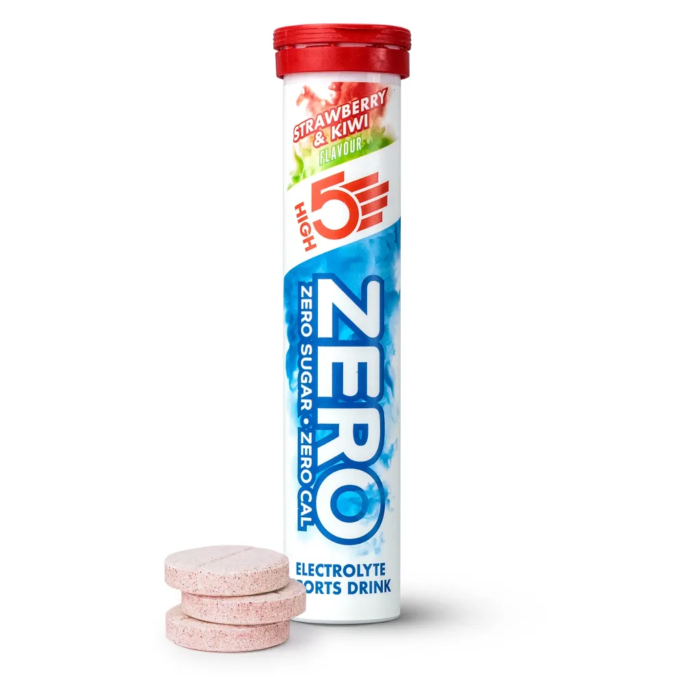 Elektrolyt vätsketabletter High5 ZERO (x20) Jordgubb Kiwi