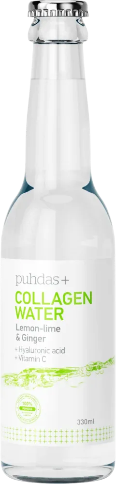 Kollagenvatten, citron-lime&ingefära, 330 ml