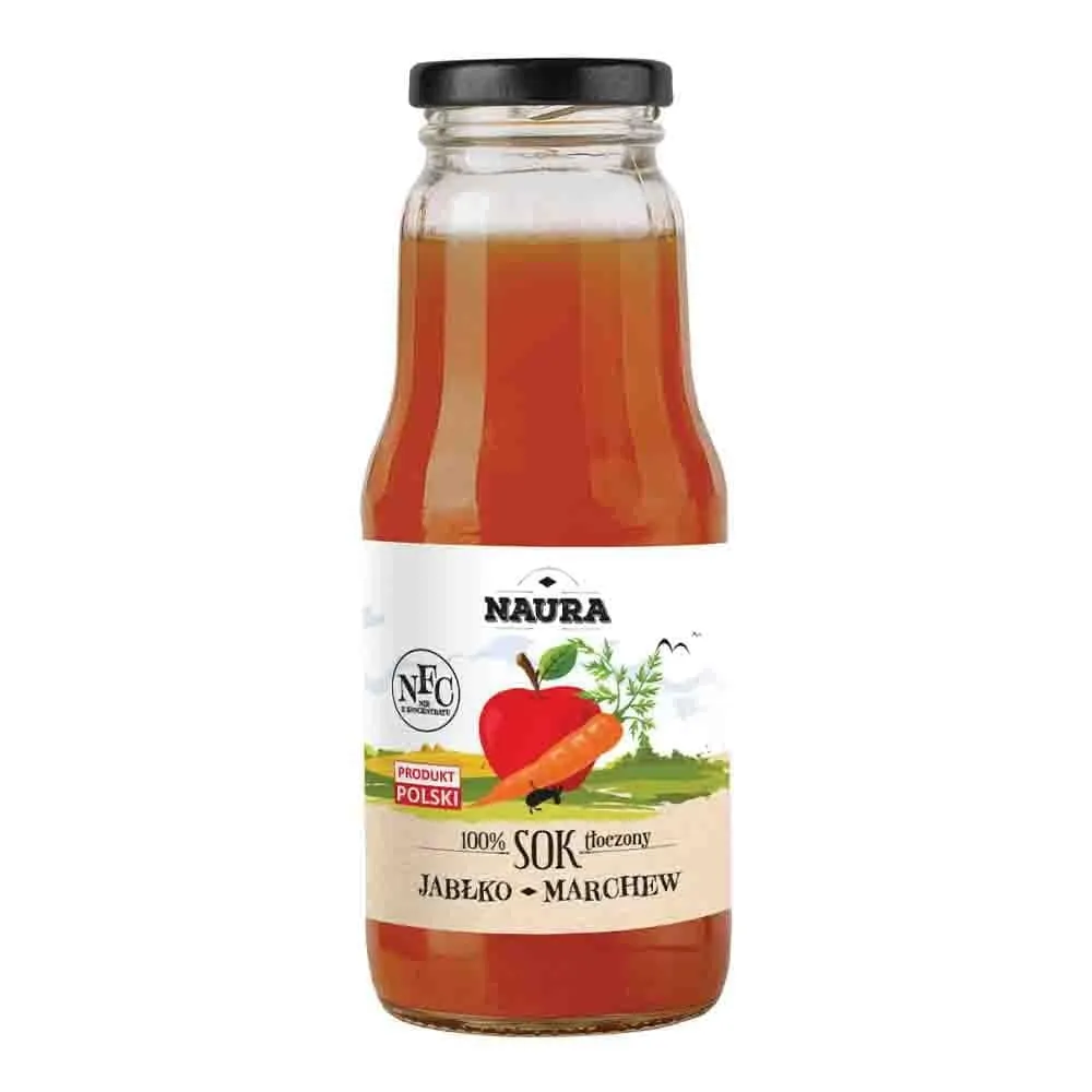 Äppel- och morotssaft 300 ml - NAURA