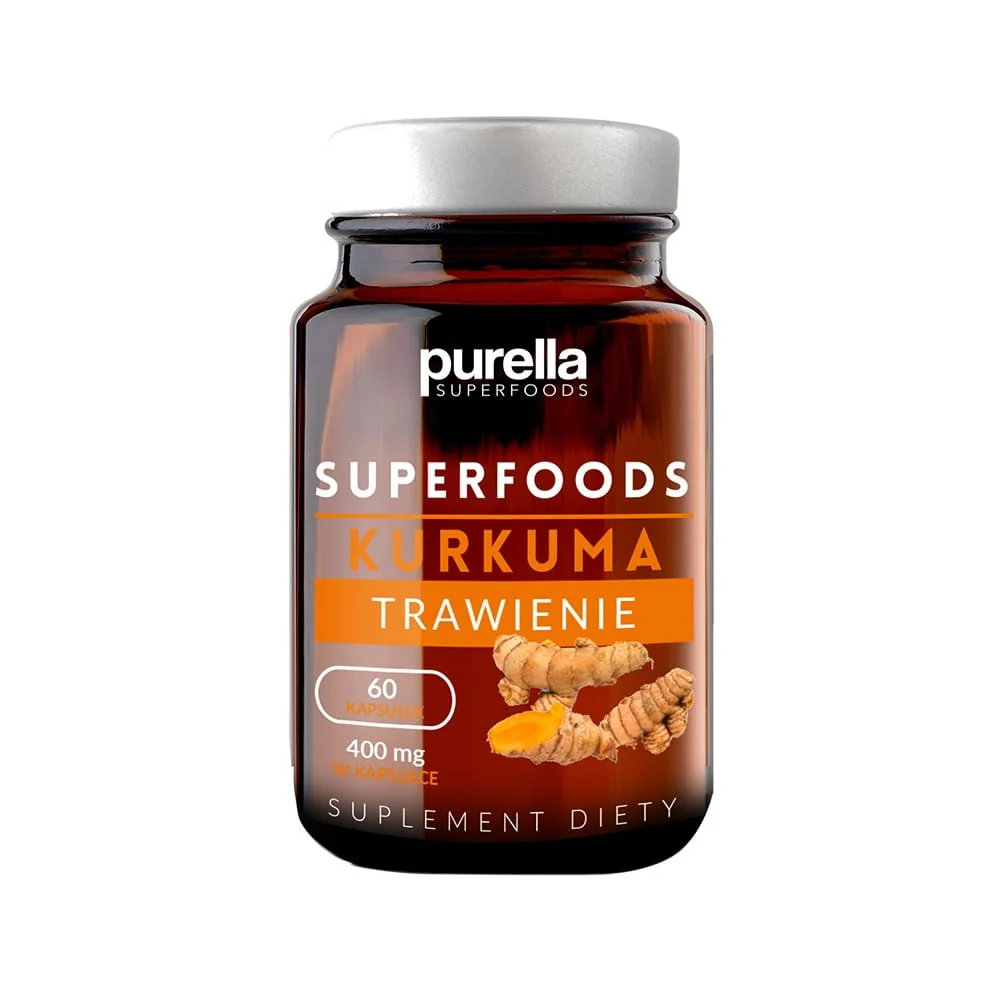Superfoods kurkuma matsmältning 306 g - 60 kapslar