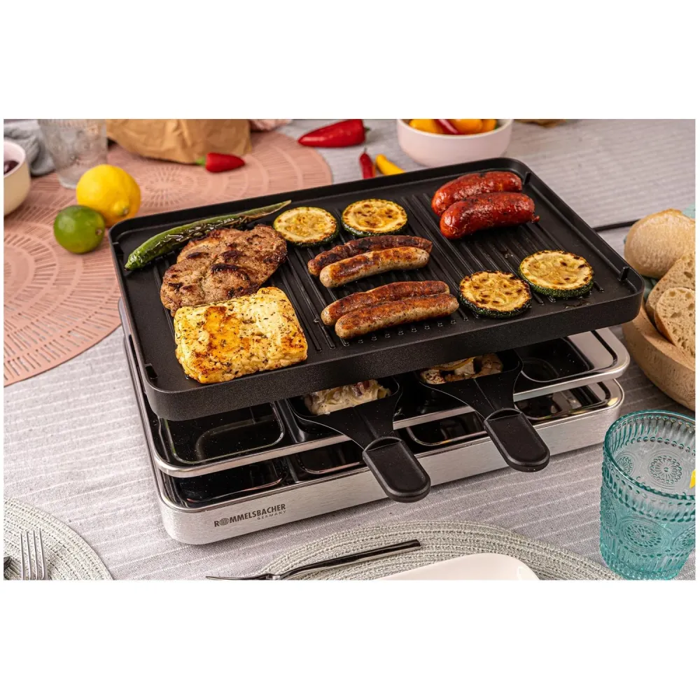 Rommelsbacher Raclettegrill RC 1400 37X23cm 8st spatlar xxl kabel
