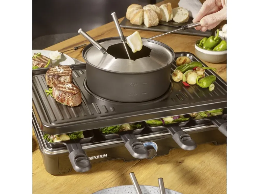 Severin Raclettgrill RG 2347 1400 W, träkol