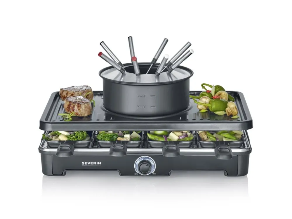 Severin Raclettgrill RG 2347 1400 W, träkol