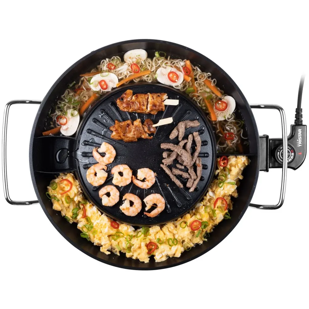 Tristar Koreansk grill PZ-9131 Elektrisk Warm Pot Ø 24 cm 1800W 3l