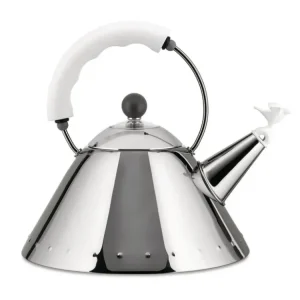 Alessi Vattenkokare för spishäll 9093 2 l, silver/vit