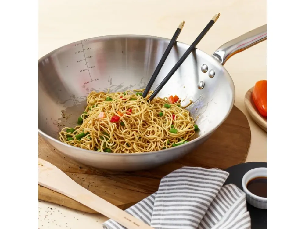 de Buyer Wok ALCHIMY 28 cm, sterling, rostfritt stål