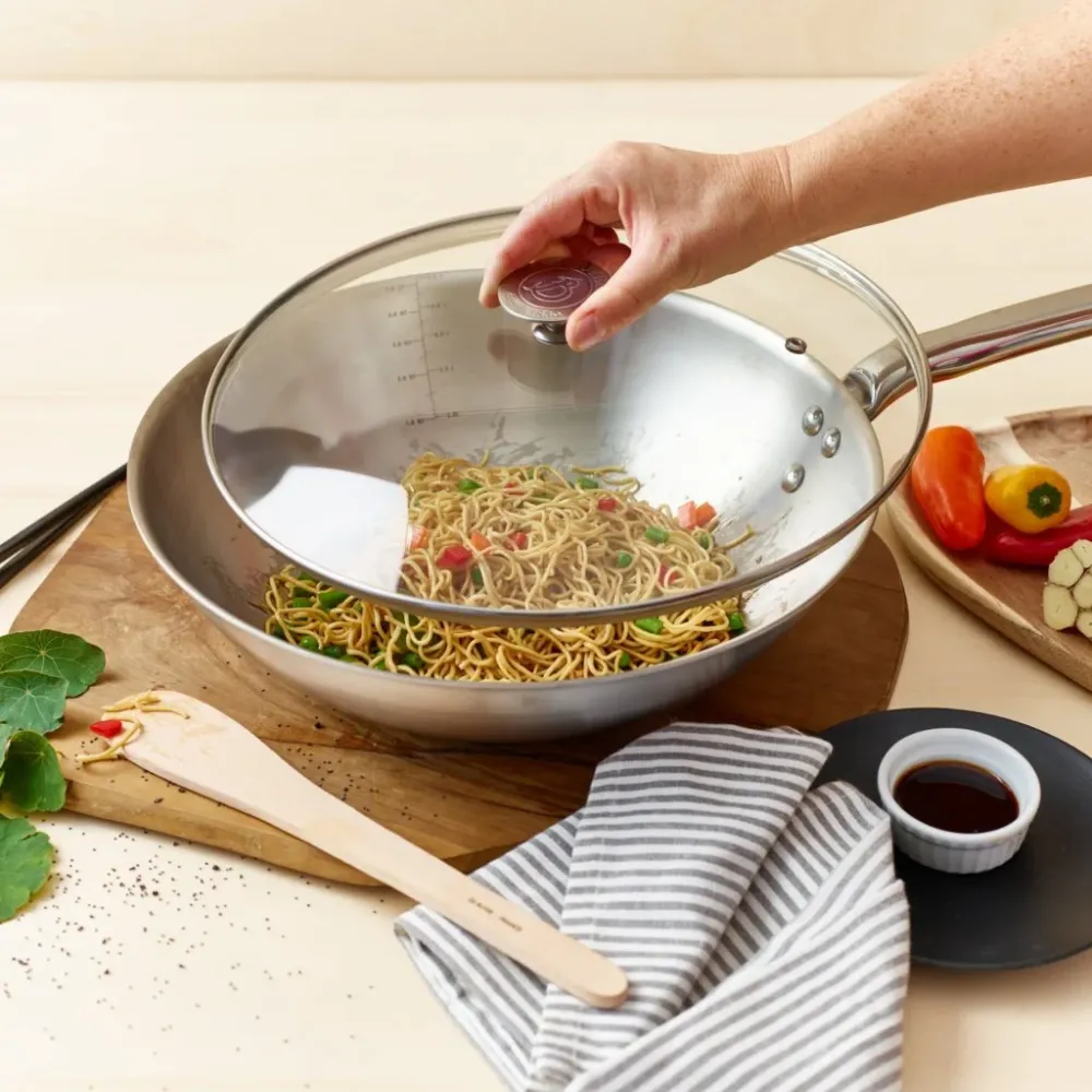 de Buyer Wok ALCHIMY 28 cm, sterling, rostfritt stål