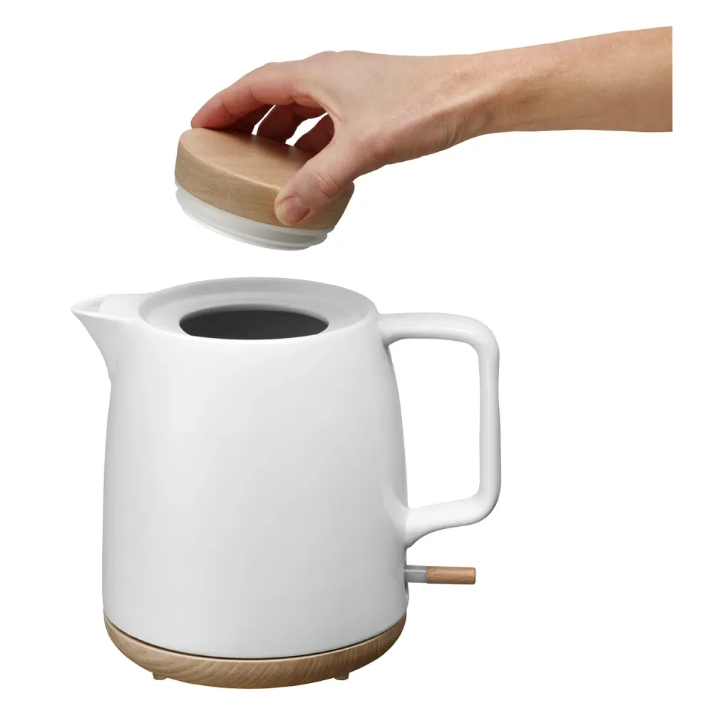 Concept elektrisk vattenkokare, kapacitet 1 liter, 1200 W, pärla, Strix-kontakt, kalkfilter, vridbar bas, RK0085
