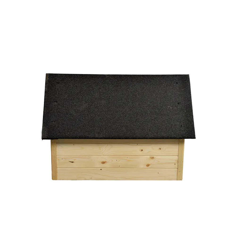 Hund- och kattskjul Woodok, isolerat, trä, spacious XL, självmontering och målning, impregnerad ek blekt